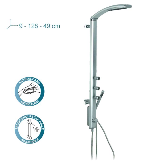 Fitness - Aluminium Duschstange drehbar 