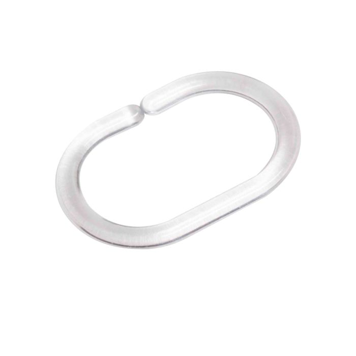 Set von 6 dursichtigen Ringen für Duschvorhangstange main product photo