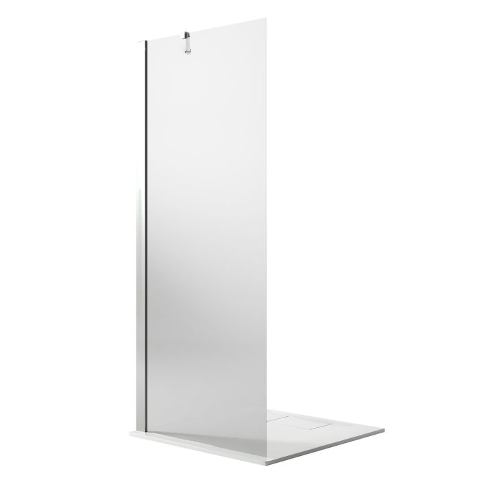 Duschwand Walk In 90 CM H190 Klarglas mit Kalklösender Behandlung Mod. Flip main product photo