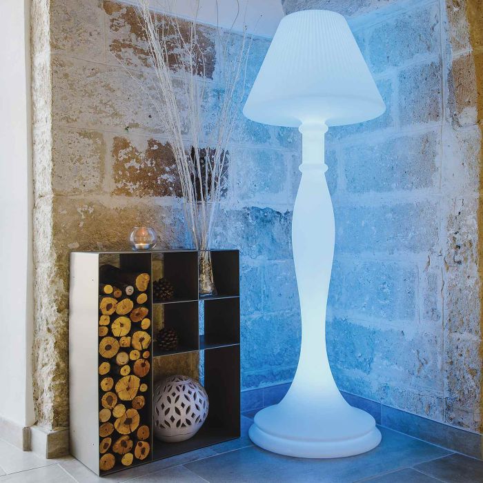 Stehlampe aus Harz Eva 180 cm mit LED RGB Lampe