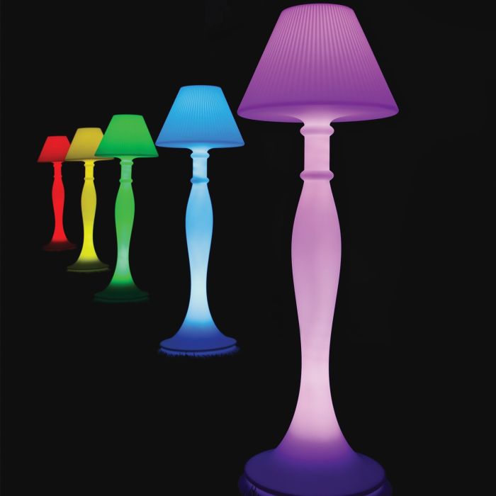 Stehlampe aus Harz Eva 180 cm mit LED RGB Lampe