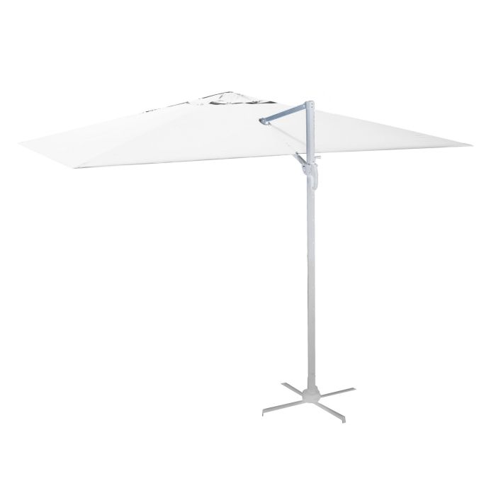 Sonnenschirm Knickbarer Gartenschirm Weiß 3x3 h 2,65 m aus Aluminium mod. Michigan main product photo