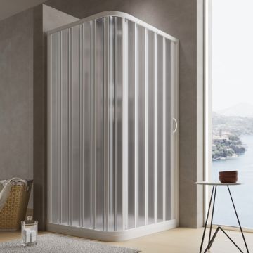 Pvc Duschkabine h 185 mit seitlicher Öffnung Mod. Aster