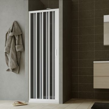 PVC Faltwand in Nische h 185 mit seitlicher Öffnung Mod. Giglio