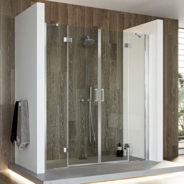 Duschtür mit Easy-Clean Mod. Flip Tür + Tür