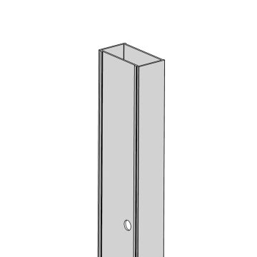 Ausgleichsprofil Duschkabine +2cm Mod. Blanc