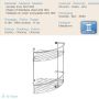 Duschablage mit 2 Etagen Edelstahl Mod. Thin Line