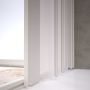 Porta doccia a soffietto pvc h 185 per nicchia 110-80 cm mod. Nova Kit Porta