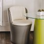 Poltrona seduta Comfy Moon grigio in resina 60x60 cm 
