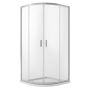 Eckeinstieg Duschkabine Runddusche 80x80 H185 Transparent 6mm Glas Mod. Ready