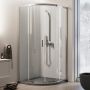 Eckeinstieg Duschkabine Runddusche 80x80 H185 Transparent 6mm Glas Mod. Ready