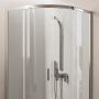 Eckeinstieg Duschkabine Runddusche 80x80 H185 Transparent 6mm Glas Mod. Ready