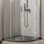 Eckeinstieg Duschkabine Runddusche 80x80 H185 Transparent 6mm Glas Mod. Ready