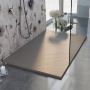 Duschwanne 150x80x2,6 CM Rechteckig Taubengrau Stein-Effekt Mod. Blend