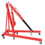 Hydraulischer Kran zusammenklappbar - Werkstattenkran um Motoren zu heben - 2 Tonnen