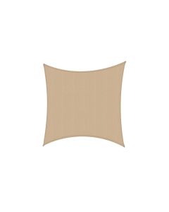 Viereckiger Sonnensegel Sonnenschutzsegel Sand 3x3x3 m aus Polyester