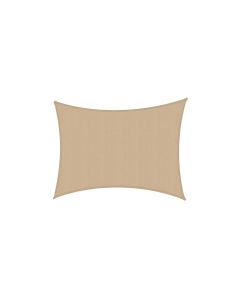 Rechteckiger Sonnensegel Sonnenschutzsegel Sand 2x2x3 m aus Polyester